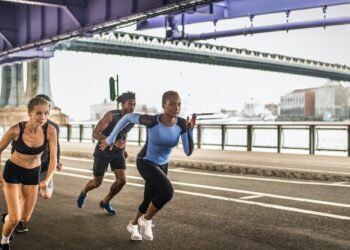 Runners training in New York