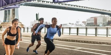 Runners training in New York