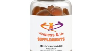 Wellness & Us Supplements – Apple Cider Vinegar Gummies with Pomegranate & Beetroot | Vegan, Non-GMO, Corn-Free | Delicious Fitness Support
